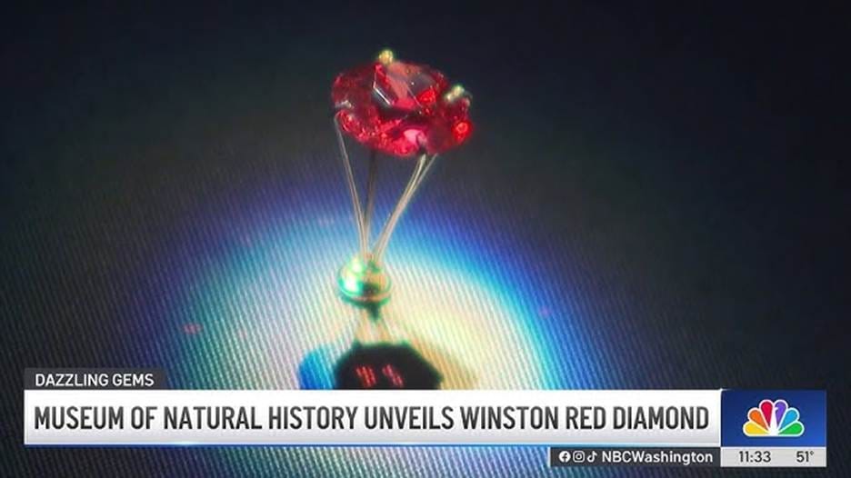 A dazzling rainbow of diamonds goes on display at Smithsonian | NBC4  Washington - YouTube